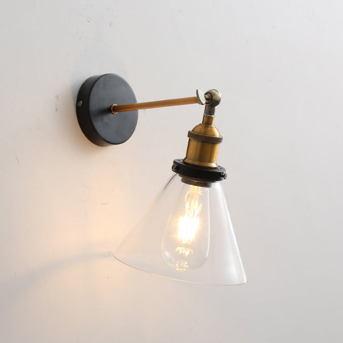 Apliques de pared de vidrio vintage