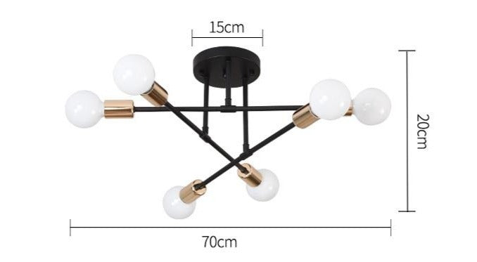 Amica - Luminaire multi-ampoules moderne