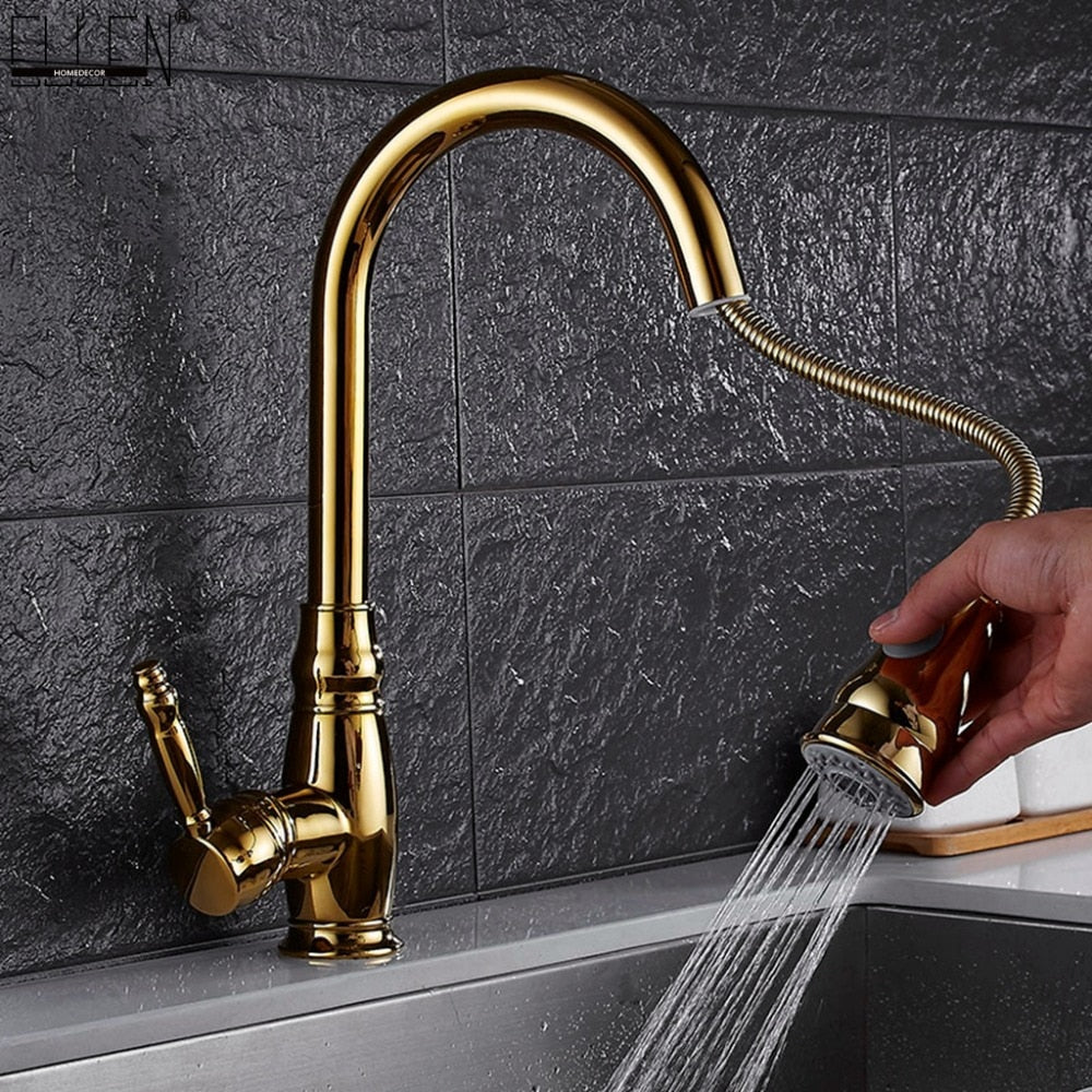 modern pull out kitchen faucet with sprayer