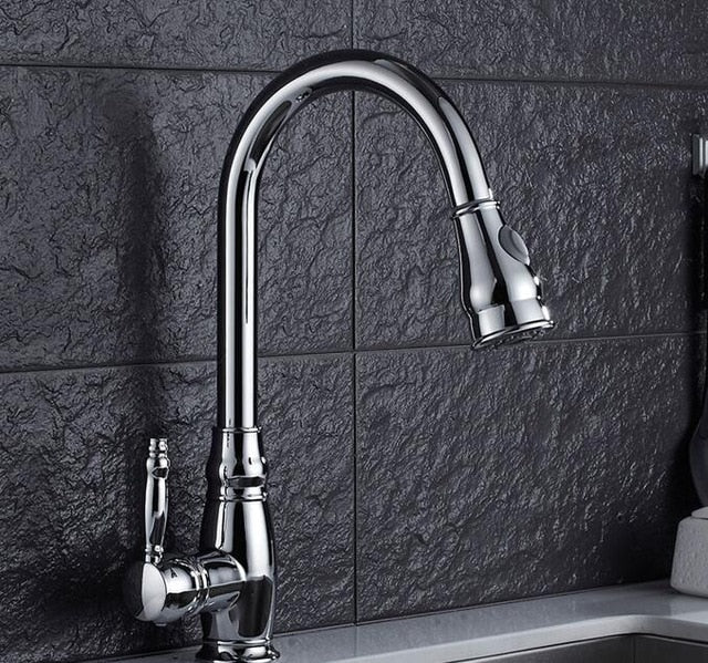 Ashby modern chrome kitchen faucet