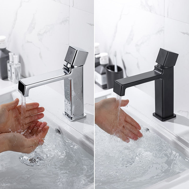 modern single handle bathroom faucet