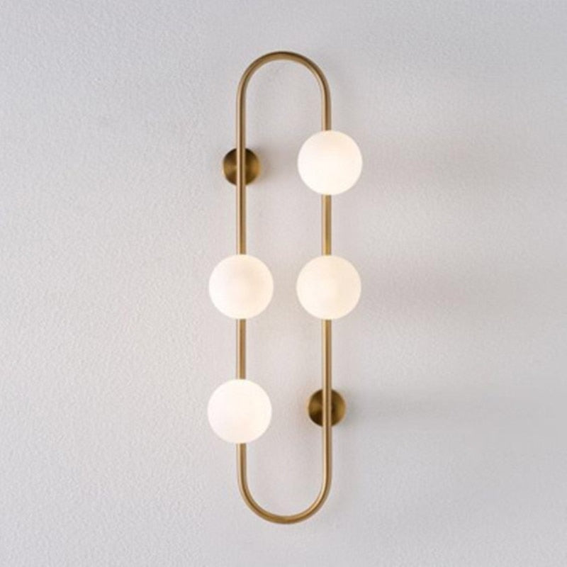 Danae - Lámpara de pared moderna con múltiples focos