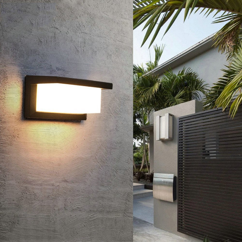 Modern Rectangular LED Outdoor Wall Lighting