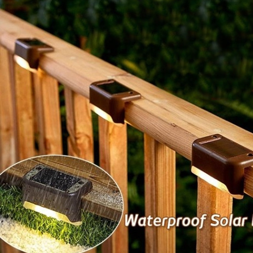 Luces solares para barandillas y escaleras