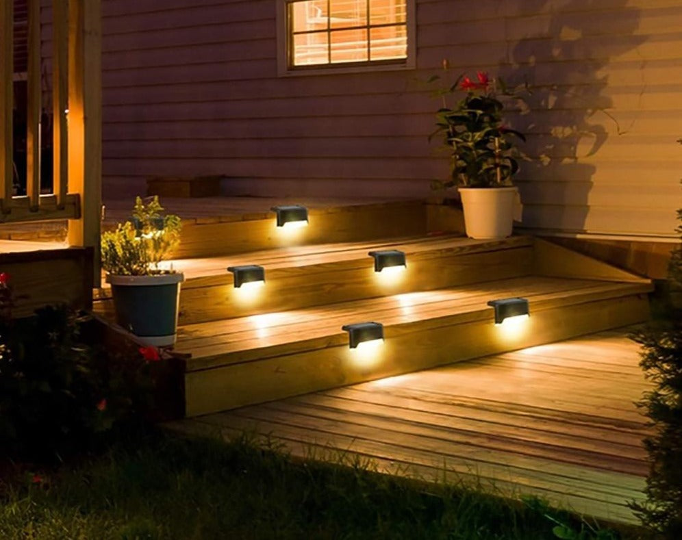 Luces solares para barandillas y escaleras