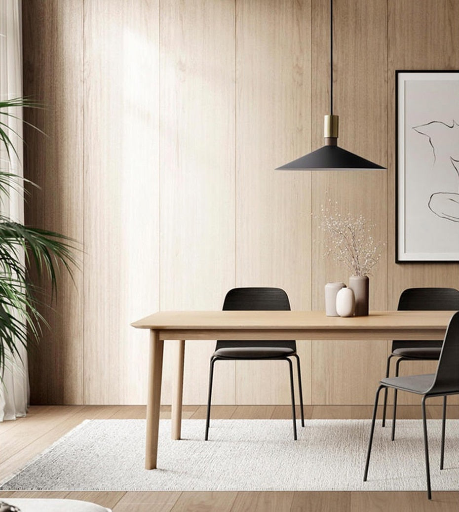 Modern matte black pendant lights