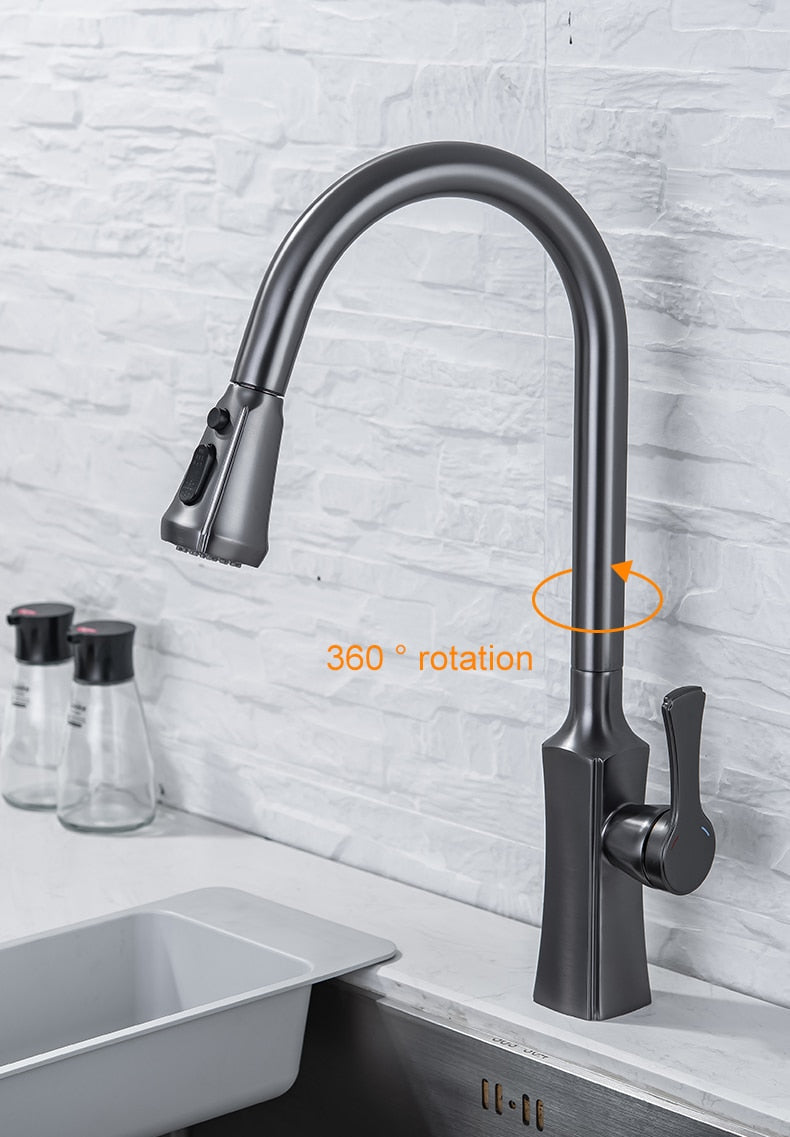 Rhain - Retractable Kitchen Faucet