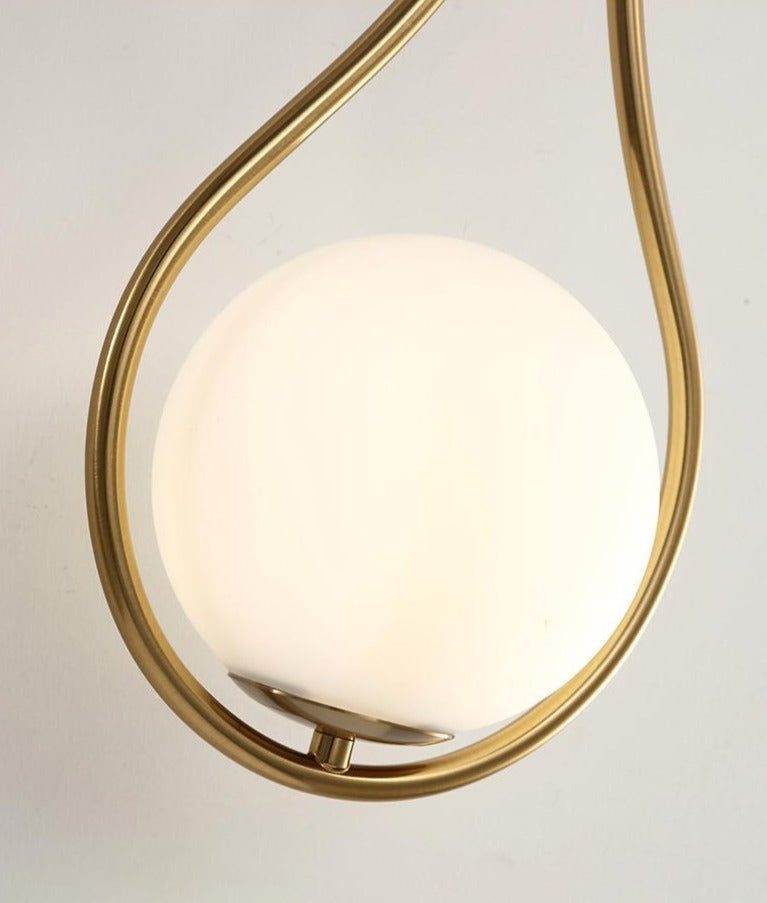 Nordic Frosted Glass Globe Wall Sconce