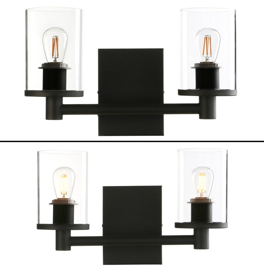 Farmhouse Modern Wall Light in Black