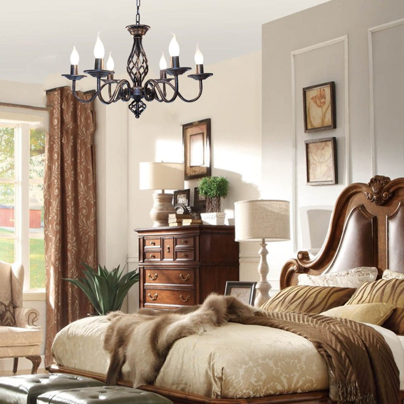 Full Metal Traditional Rustic French Chandelier