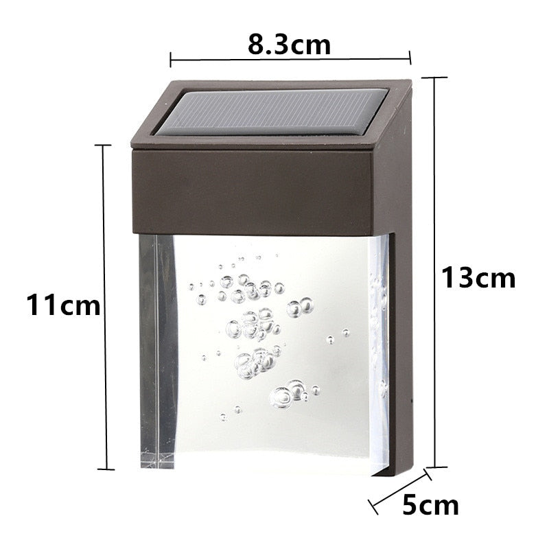 Luces LED solares de pared para exteriores