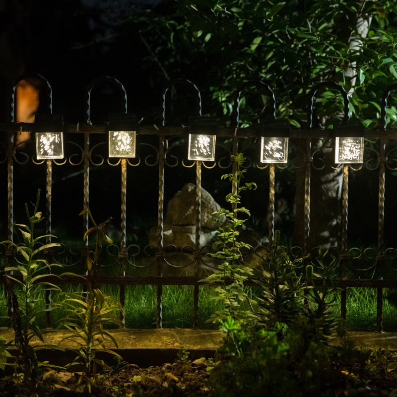 Luces LED solares de pared para exteriores