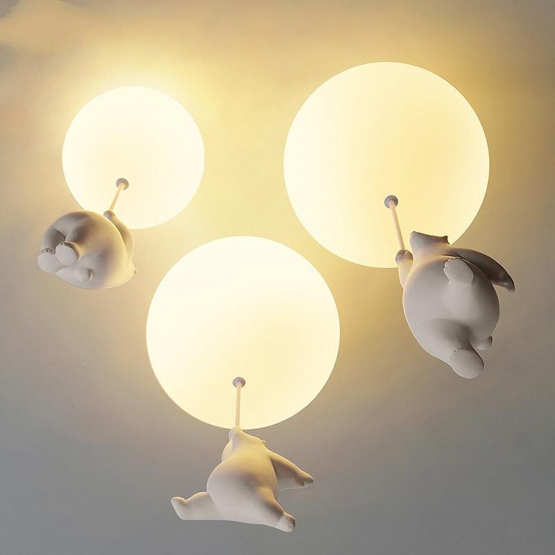 Floating Bear Bedroom Lights