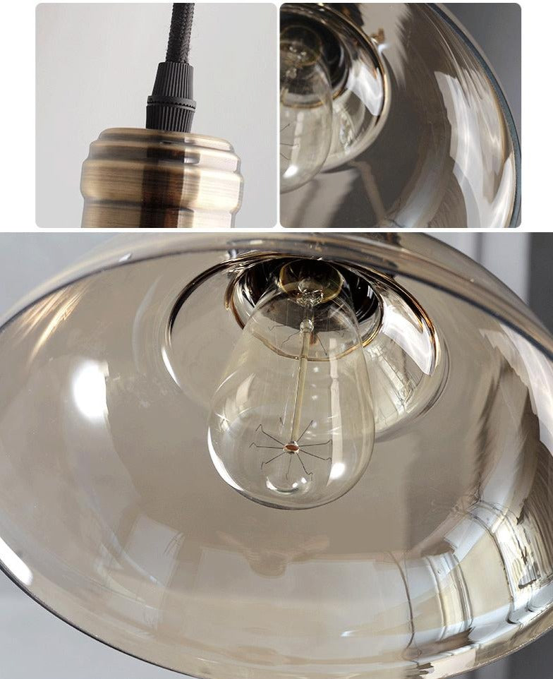 Georgia - Vintage Glass Pendant Light