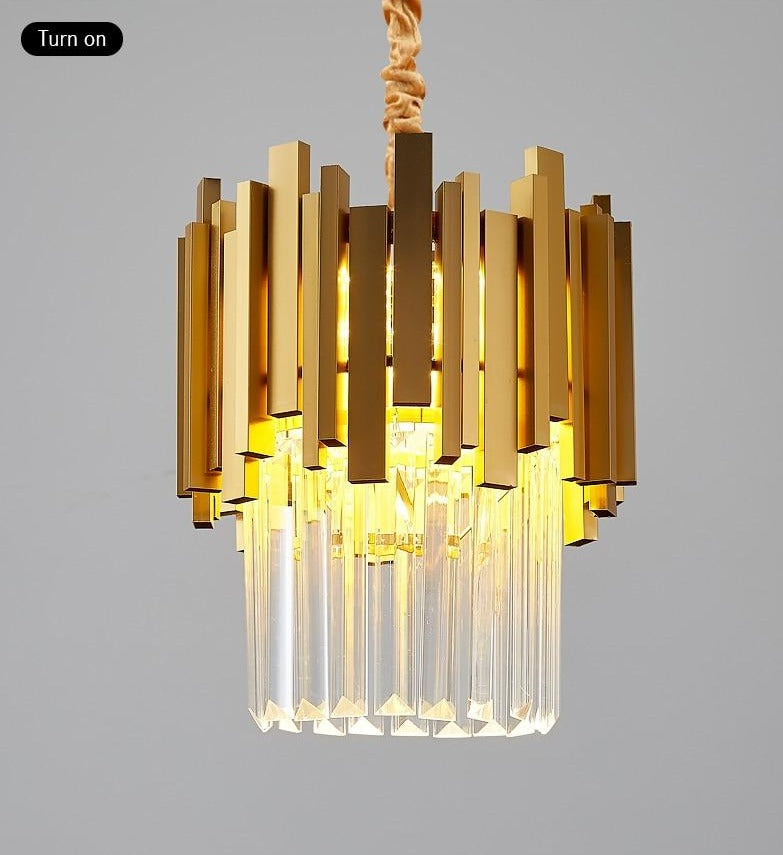 Apollo - Modern Glass Crystal Pendant Lights