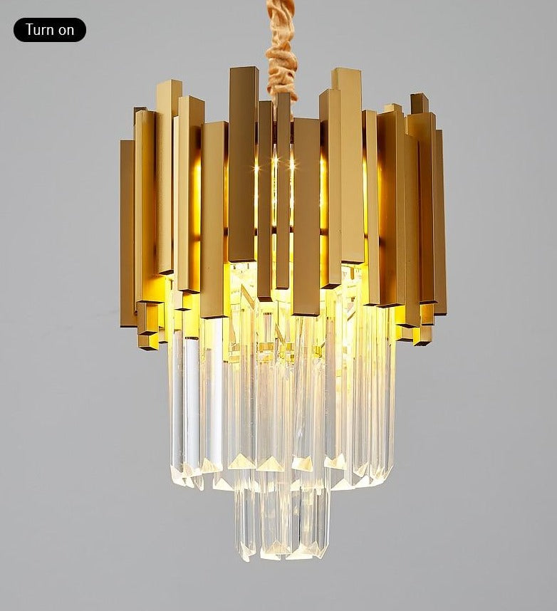 Apollo - Modern Glass Crystal Pendant Lights