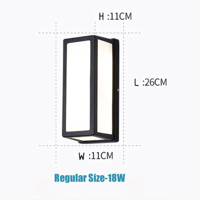 Applique murale LED d'extérieur moderne