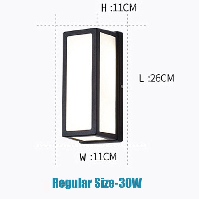 Applique murale LED d'extérieur moderne