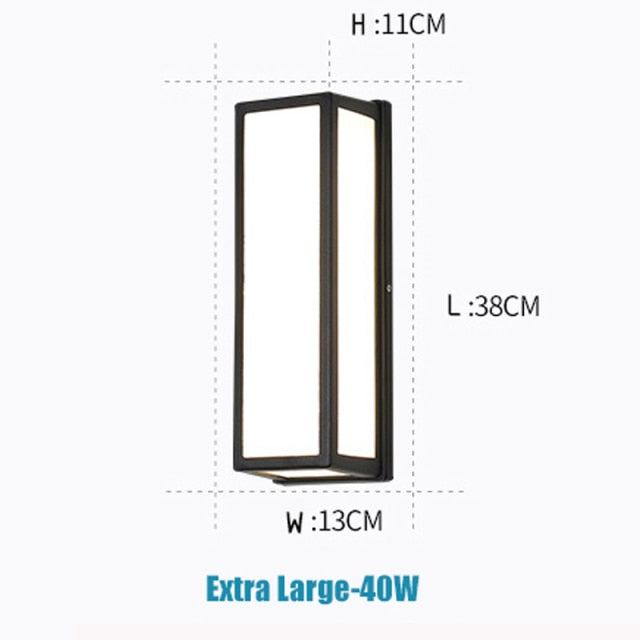 Applique murale LED d'extérieur moderne
