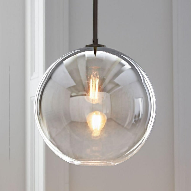Zaire - Lámparas colgantes modernas con forma de globo de cristal