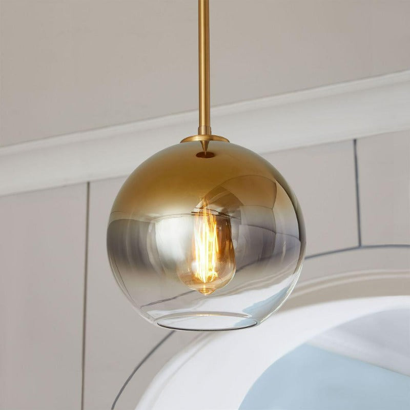 Zaire - Lámparas colgantes modernas con forma de globo de cristal