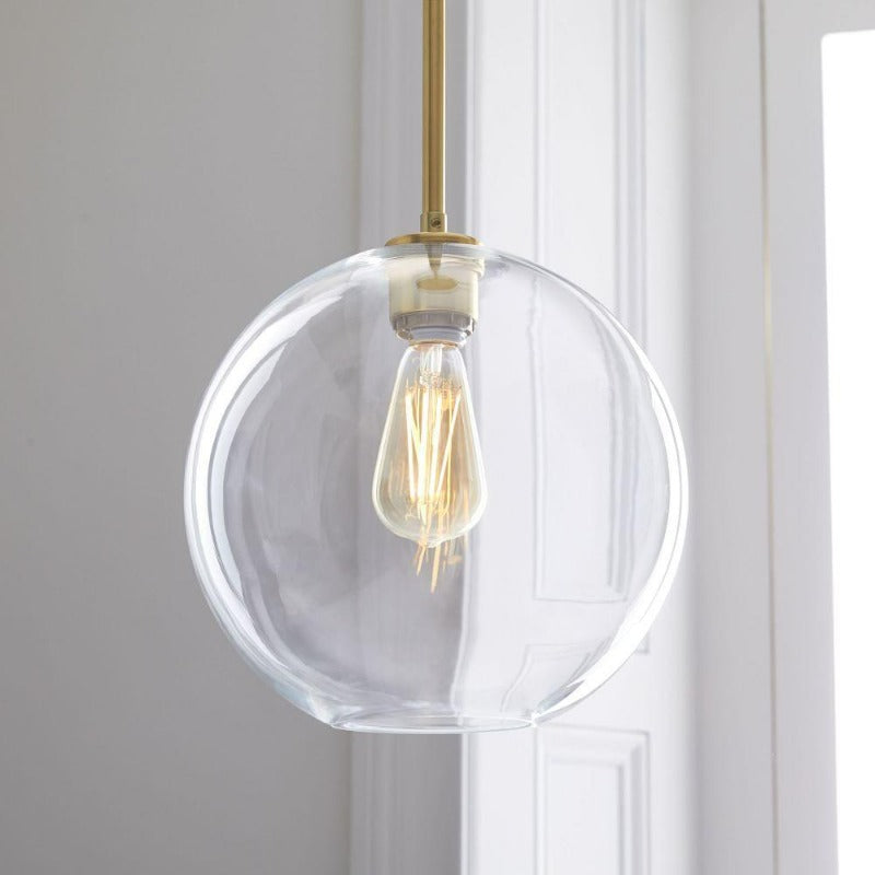 clear Modern Glass Globe Pendant Lights