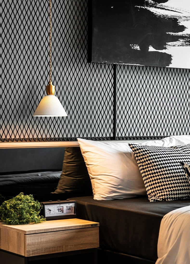 Modern textured ceramic pendant lights