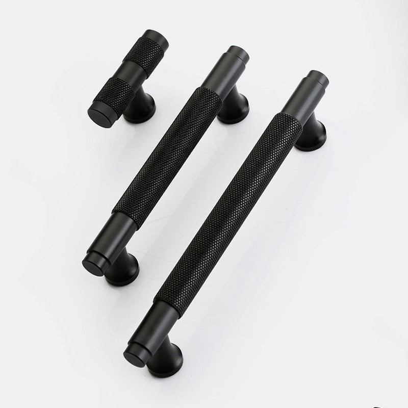 Black drawer handles