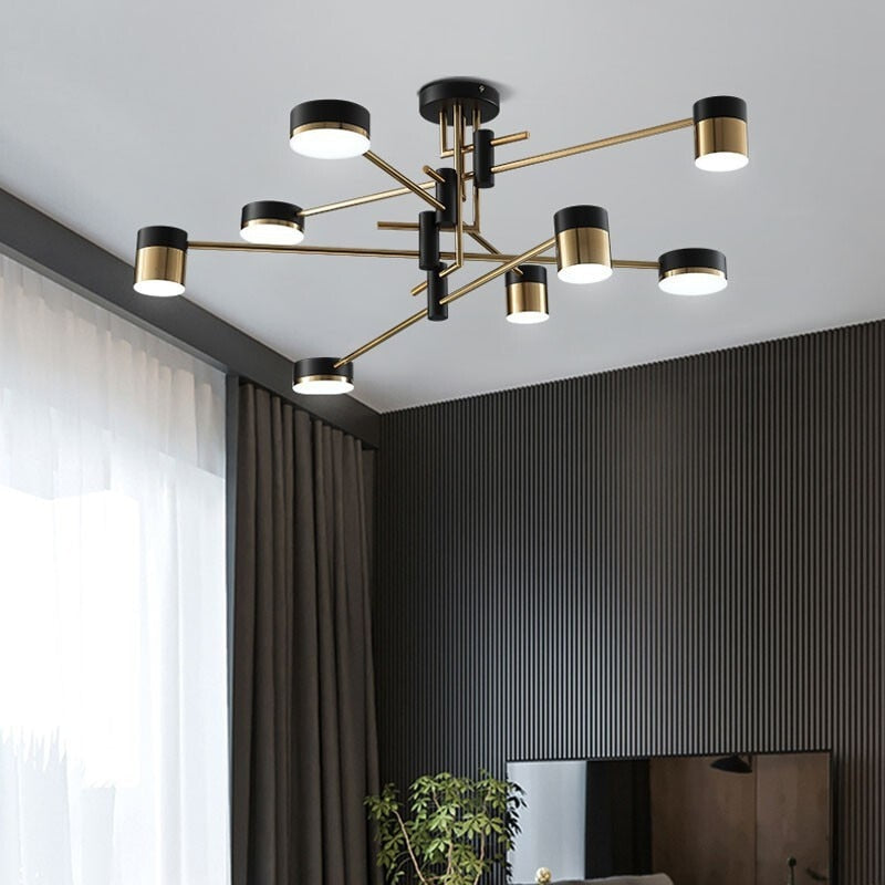 Eight Bulb Modern Nordic LED Light Fixture