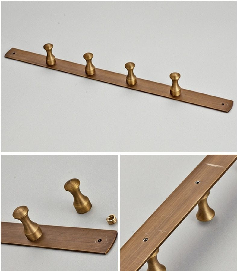 Juego de herrajes para baño de latón antiguo