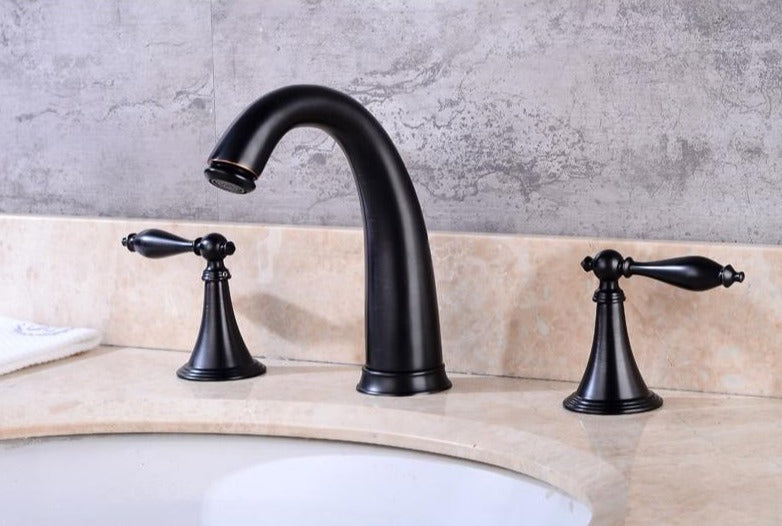 Grifo de baño clásico de doble manija