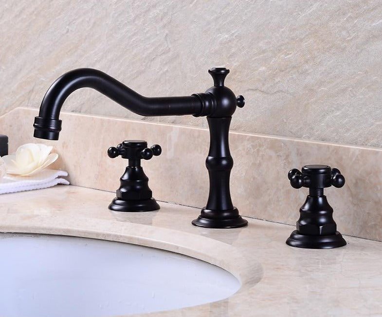 Grifo de baño clásico de doble manija