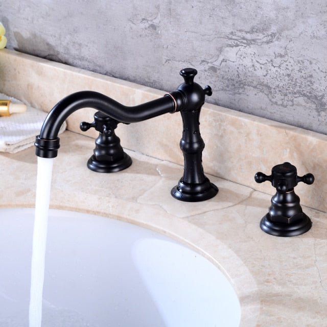 Grifo de baño clásico de doble manija