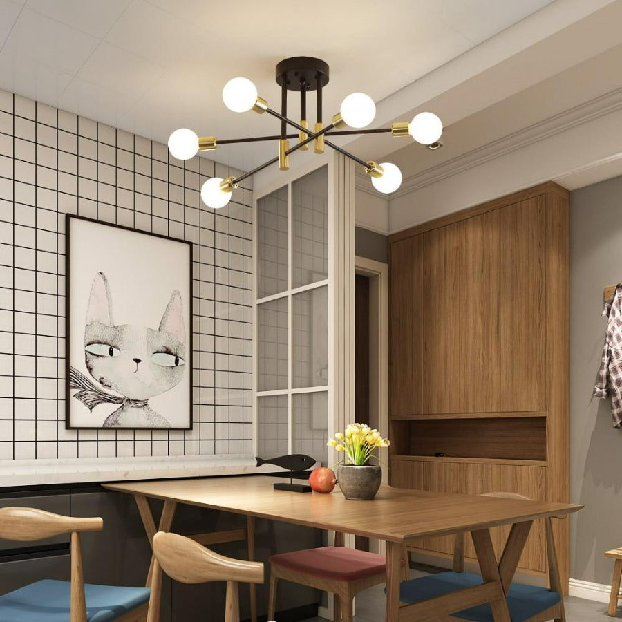 Modern Multi-Bulb Chandelier for kitchens