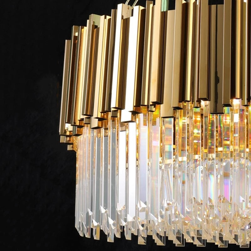 Aleta - Modern Glass Crystal Chandelier