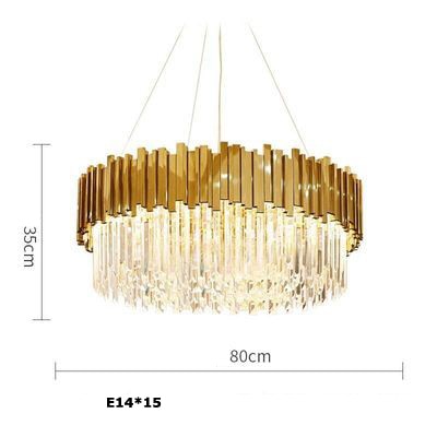 Aleta - Modern Glass Crystal Chandelier