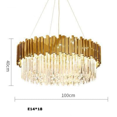 Aleta - Modern Glass Crystal Chandelier