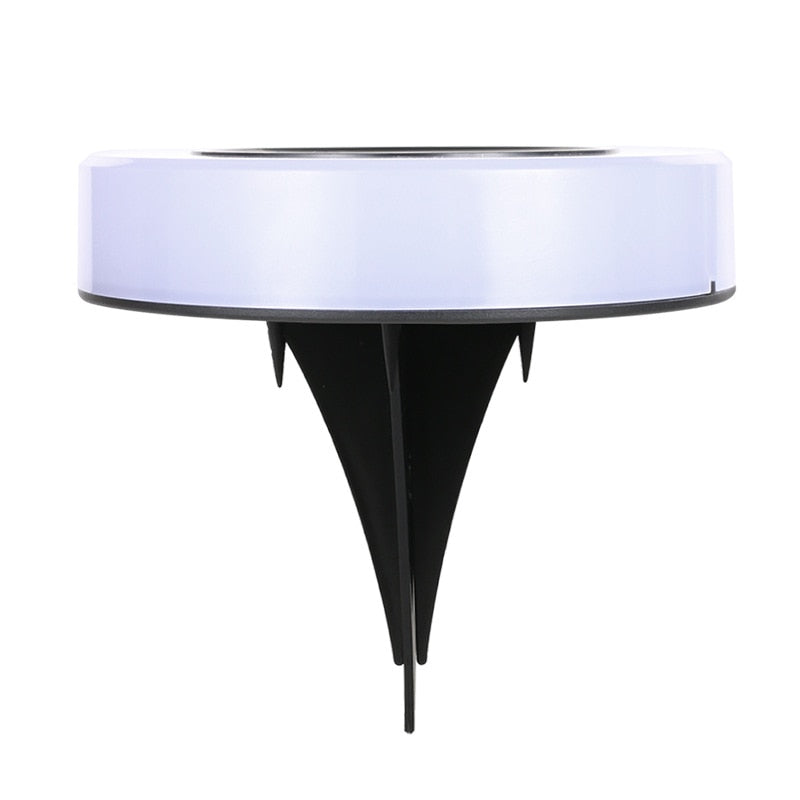 Luces LED solares de disco para caminos