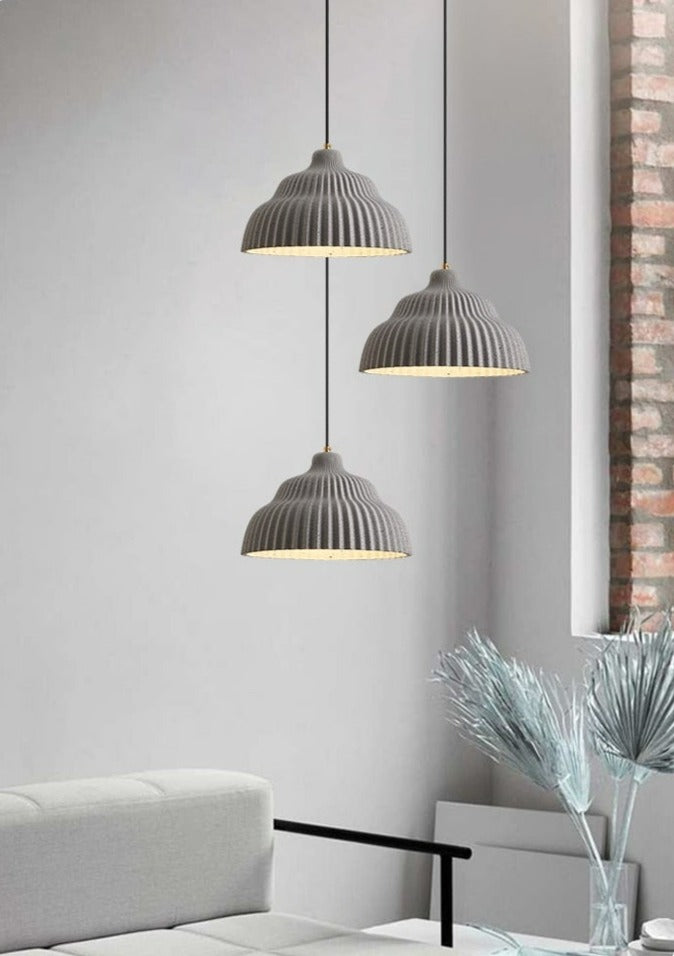 Gray Modern Concrete Pendant Lights
