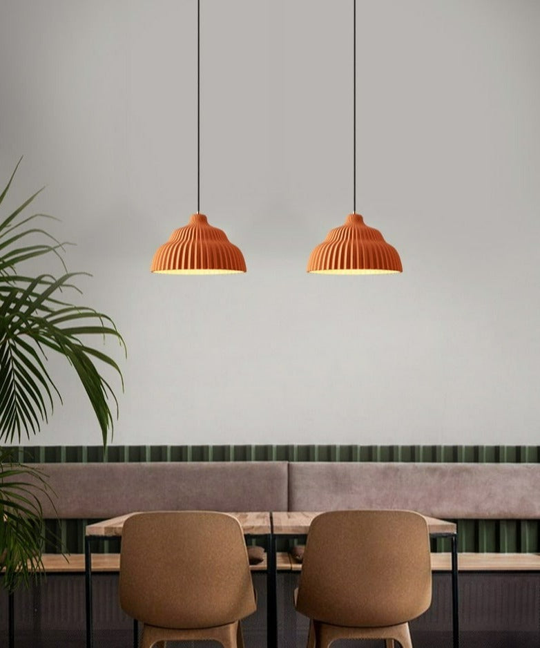 Orange Modern Concrete Pendant Lights
