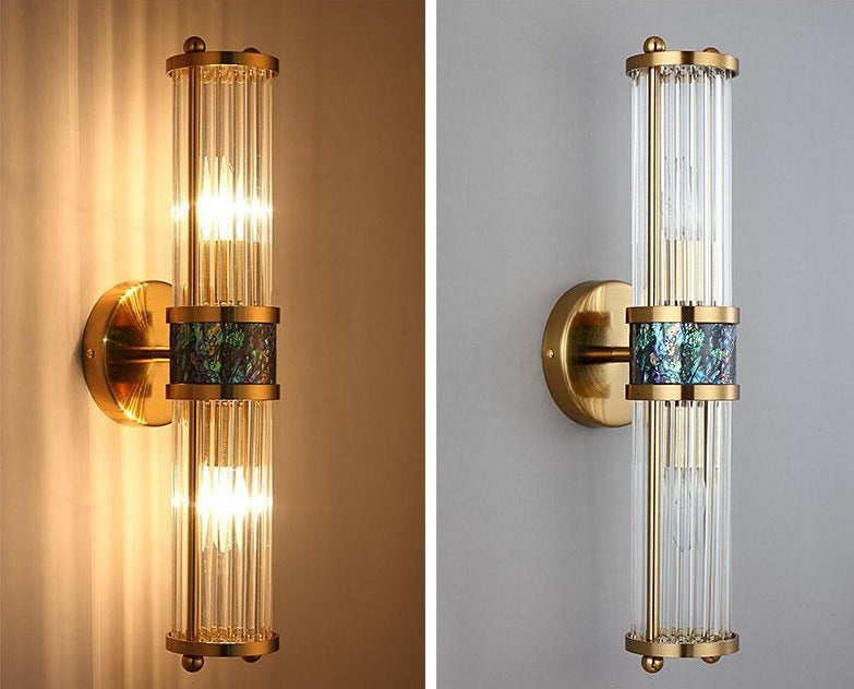 Glass Crystal Wall Sconce