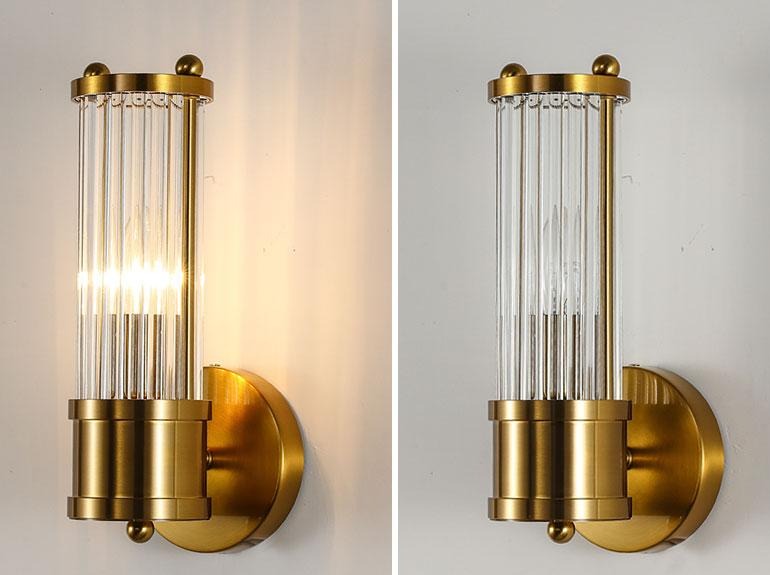 Glass Crystal Wall Sconce