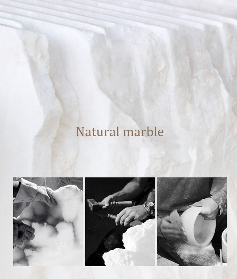 Applique murale moderne en marbre blanc