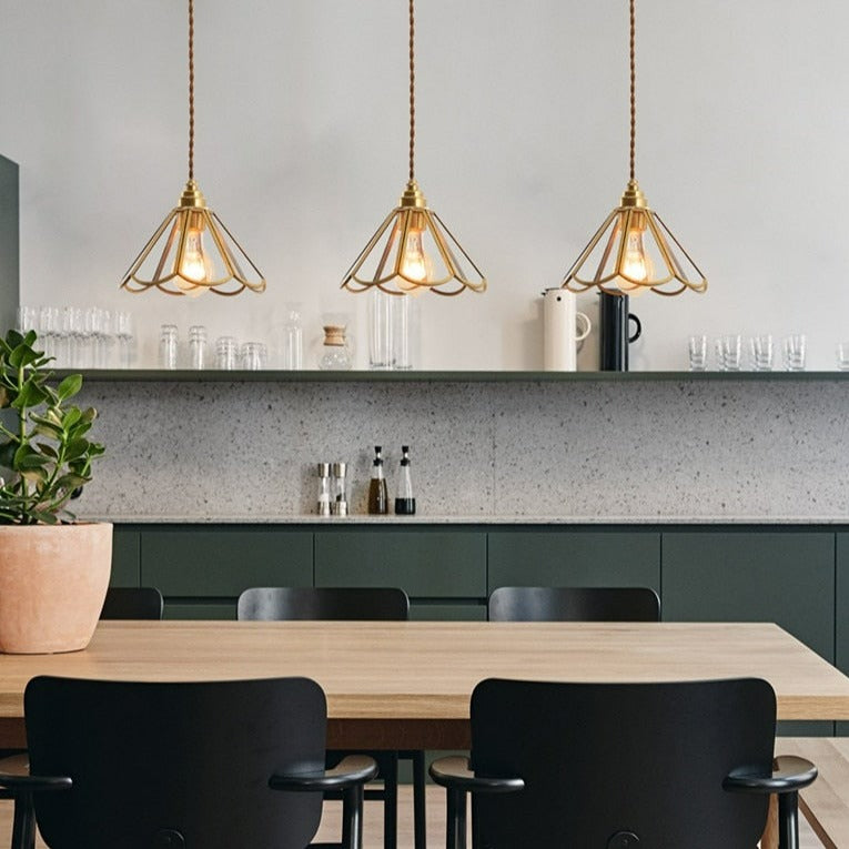 Colorful stained glass pendant lights
