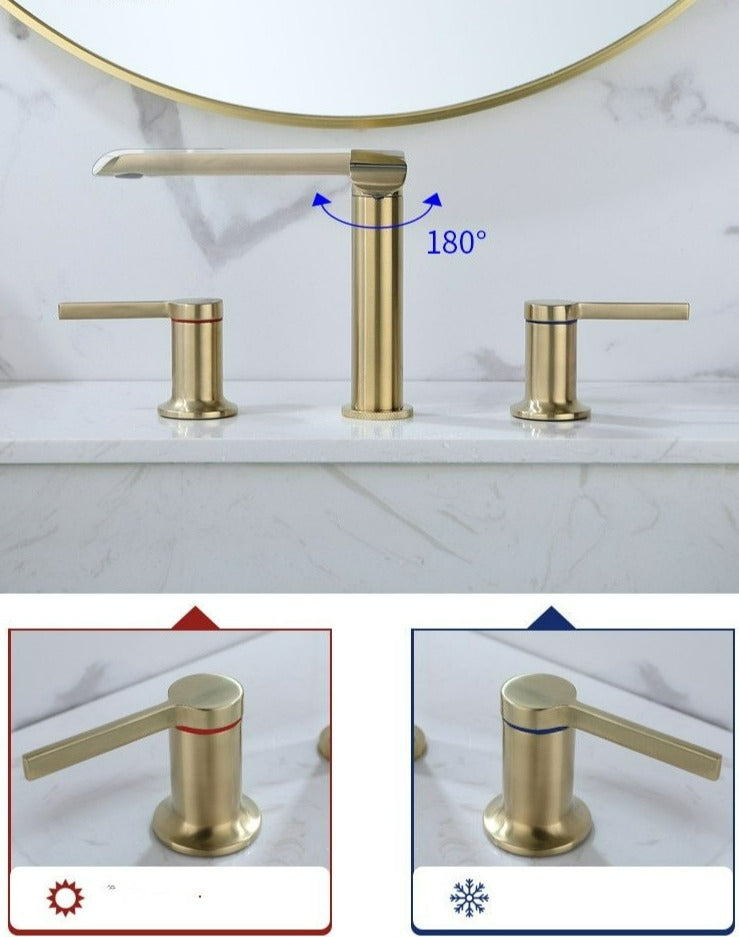 Grifo de baño moderno de doble manija
