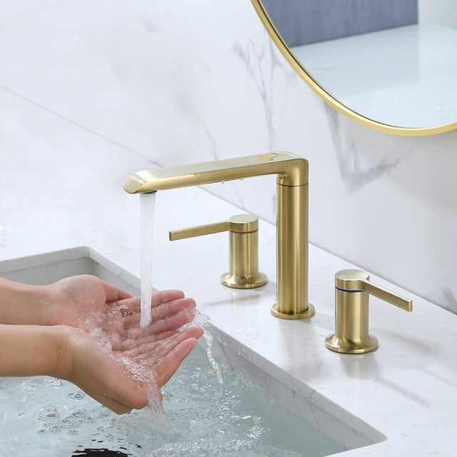 Grifo de baño moderno de doble manija