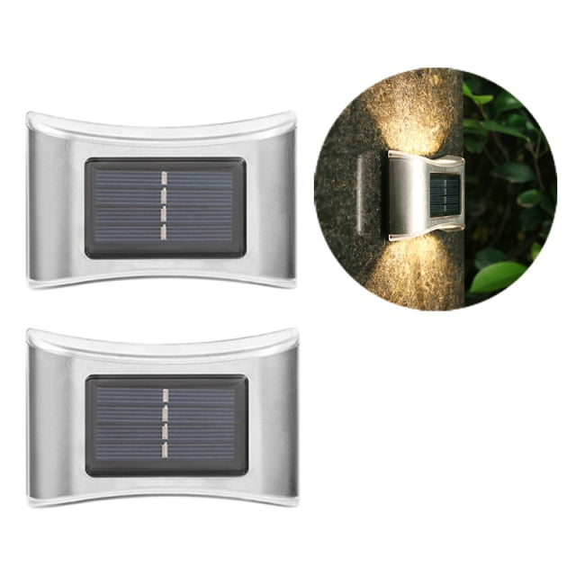 Luces solares LED de pared para exteriores