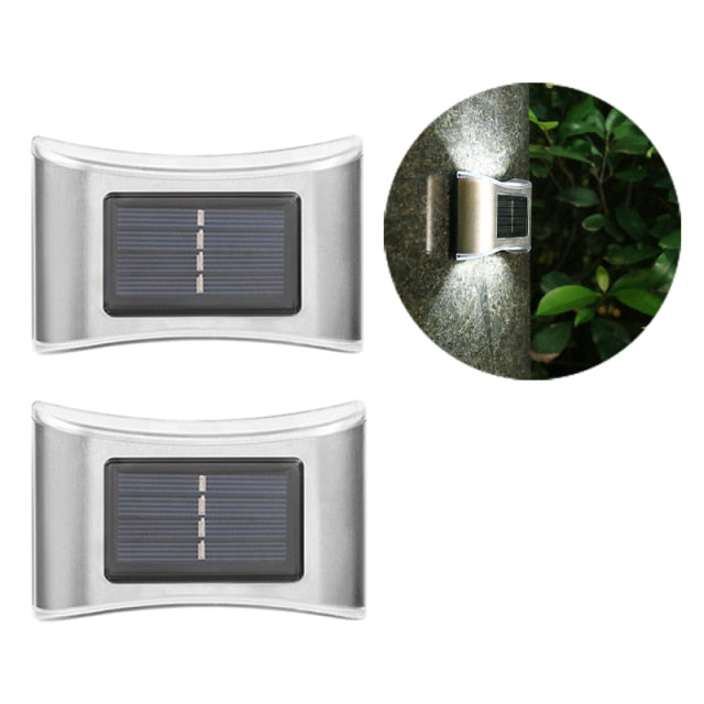Luces solares LED de pared para exteriores