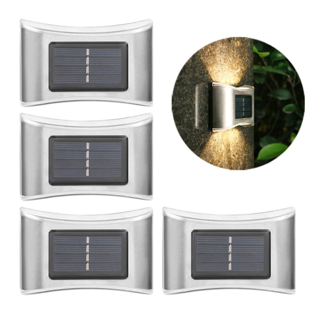 Luces solares LED de pared para exteriores