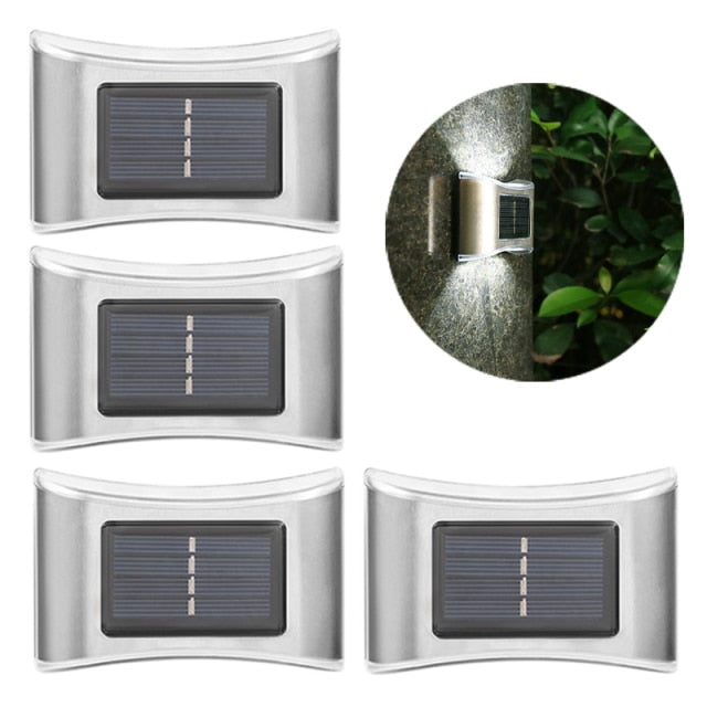 Luces solares LED de pared para exteriores